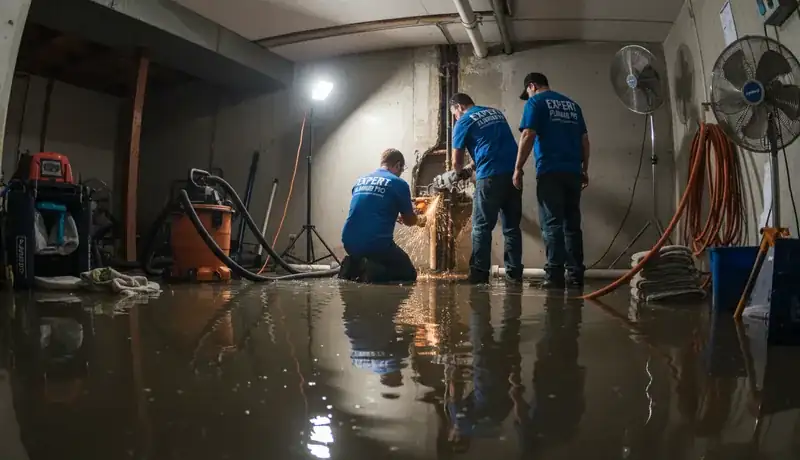Expert Plumbing Pro - emergency-burst-pipe-repair-for-a-flooded-basement-in-belmont-pueblo
